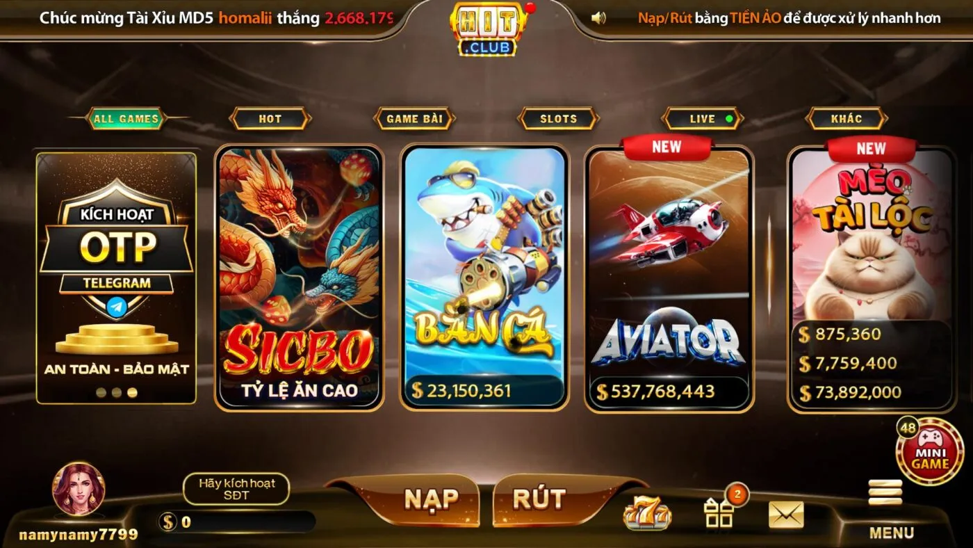 Hướng dẫn chơi bắn cá Hit Club chi tiết cho tân binh